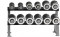 Стойкa для 6 пар гантелей HAMPTON 2T-SDL-6