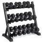 Стойка для гантелей VictoryFit VF-D4001 трехъярусная (на 8-10 пар, гексагональных или термополиуретановых)