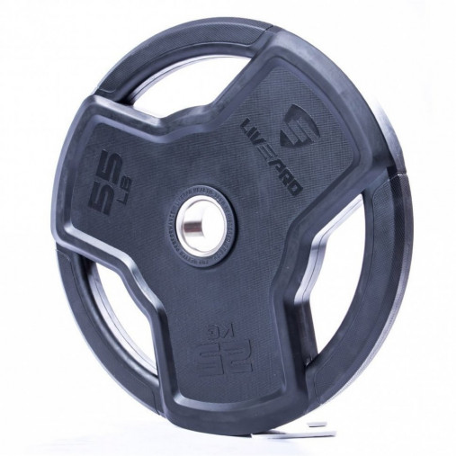 Обрезиненный диск LIVEPRO Premium Rubber 5 кг, черный