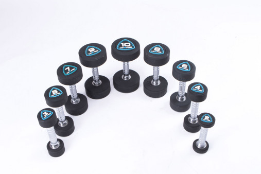 Гантели в уретане LIVEPRO Studio Dumbbells 5 кг, черный/синий Гантели в уретане LIVEPRO Studio Dumbbells 5 кг, черный/синий
