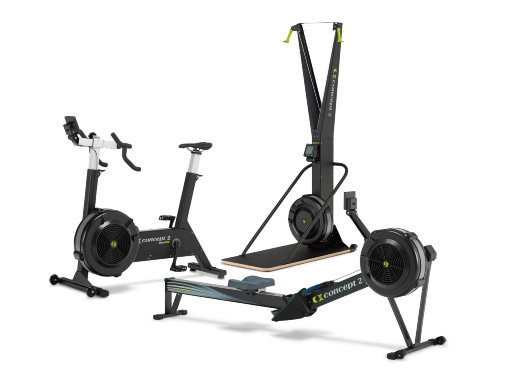 Комплект из 3-х кроссфит тренажеров Concept2: лыжный SkiErg с подставкой + гребной Model D + вело BikeErg Комплект из 3-х кроссфит тренажеров Concept2: лыжный SkiErg с подставкой + гребной Model D + вело BikeErg