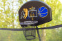Батут Hasttings Air Game Basketball 15FT (4,6 м) "зеленый" с баскетбольным кольцом + внутренней сеткой и двухсторонним защитным матом (зеленый/синий)