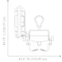 Бицепс сидя HOIST CL-3102 серебристый/черный