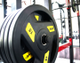 Набор 150 кг. черных олимпийских обрезиненных дисков AeroFit AFPLC 1.25-20KG с 3-мя хватами. Посадочное кольцо из нержавеющей стали, Ø 51,5 мм.