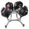 Пара регулируемых гантелей Original Fitness 40 кг на стойке Пара регулируемых гантелей Original Fitness 40 кг на стойке