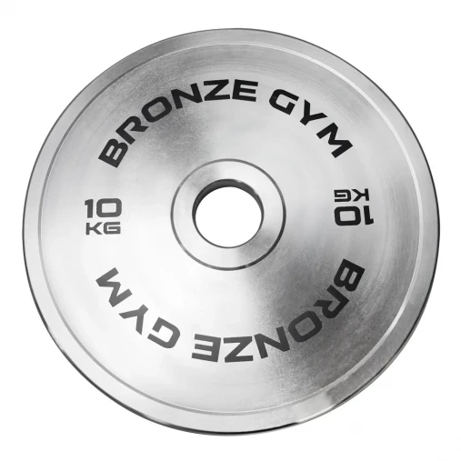 Диск олимпийский BRONZE GYM стальной 10 кг хромированный 51мм