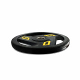 Диск обрезиненный c хватом UNIX Fit PRO 15 кг, 51 мм, олимпийский, желтый