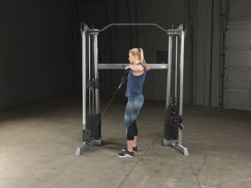 Сдвоенная блочная стойка / Кроссовер угловой Body-Solid GDCC200 со стеками 72.5 кг