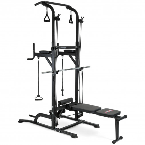 Многофункциональный тренажер VictoryFit VF-T66 с турником - брусьями и скамьей и грифом для штанги