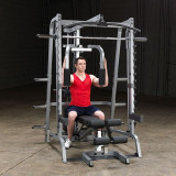 Машина Смита Body Solid GS348Q с тягой и стеком 90 кг