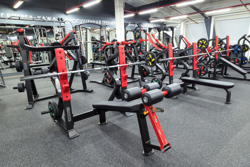Олимпийская скамья с отрицательным наклоном для жима AeroFit Impulse SL7030 Олимпийская скамья с отрицательным наклоном для жима AeroFit Impulse SL7030