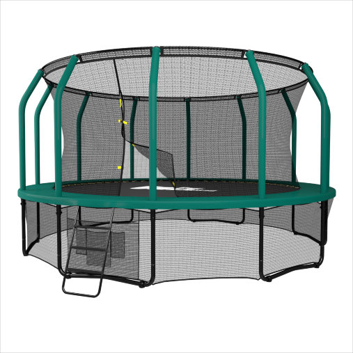 Батут каркасный UNIX line 12 ft (3.66 м) SUPREME GAME (green) с внутренней защитной сетью, зеленый Батут каркасный UNIX line 12 ft (3.66 м) SUPREME GAME (green) с внутренней защитной сетью, зеленый