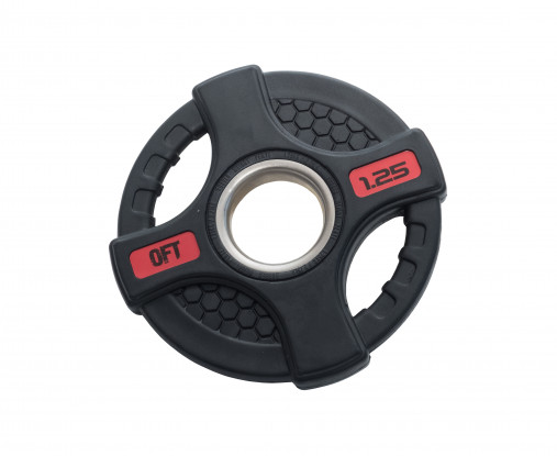 Диск олимпийский обрезиненный черный с двумя хватами 1.25 кг Original Fit.Tools ф50 мм Диск олимпийский обрезиненный черный с двумя хватами 1.25 кг Original Fit.Tools ф50 мм