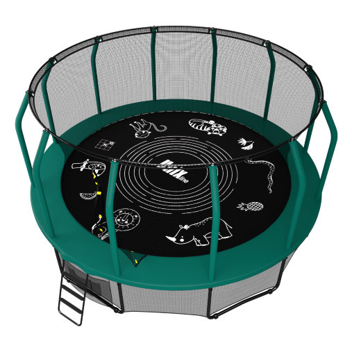 Батут с внутренней сеткой и лестницей UNIX line 16 ft (4.88 м) SUPREME GAME (зеленый) Батут с внутренней сеткой и лестницей UNIX line 16 ft (4.88 м) SUPREME GAME (зеленый)