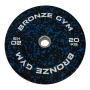 Диск бамперный BRONZE GYM камуфляж синий 20кг арт. BGBMC20