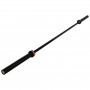 Гриф для штанги ZSO BLACK, D-50, L2200, гладкая втулка, до 500 кг, замки-пружины
