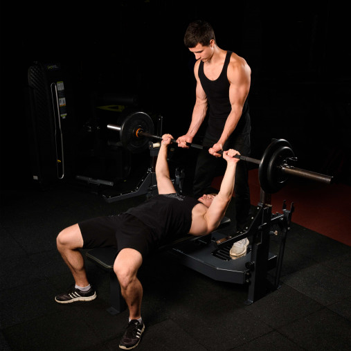 Скамья-стойка домкратная для жима лежа со страховочными упорами DHZ Olimpic Bench A3146 Скамья-стойка домкратная для жима лежа со страховочными упорами DHZ Olimpic Bench A3146