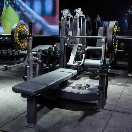 Скамья-стойка домкратная для жима лежа со страховочными упорами DHZ Olimpic Bench A3146 Скамья-стойка домкратная для жима лежа со страховочными упорами DHZ Olimpic Bench A3146